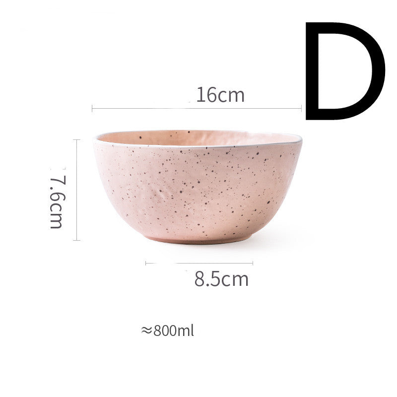 Matte Porcelain Tableware – Stylish Household Plates &amp; Bowls
