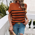 Spring & Summer Contrast Color Temperament Pullover Sweater