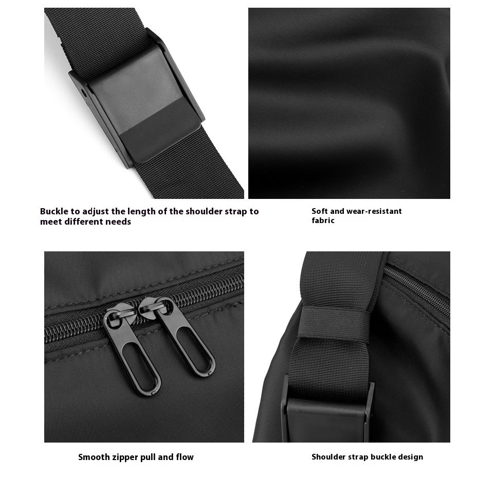 Men's Simple & Lightweight Water-Repellent Sports Shoulder Bag