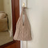 Portable Retro Hollow Knitted Woolen Yarn Bag Shoulder Tote Bag
