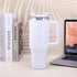 Stainless Steel Coffee Cup – Large 40oz Metal Water Cup with Handle