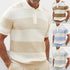 Men's Summer Fashion Lapel Sweater – Short Sleeve Slim Fit