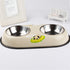 Stainless Steel Double Bowl – Non-Slip Dog Food &amp; Water Bowl