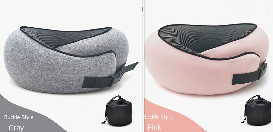 Travel Neck Pillow – U-Shaped Memory Foam Neck Cushion