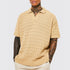 Men's Knitted Short-Sleeved Casual Shirt