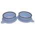 Portable Silicone Double Dog Food Bowls – Foldable, Non-Slip, Travel-Friendly
