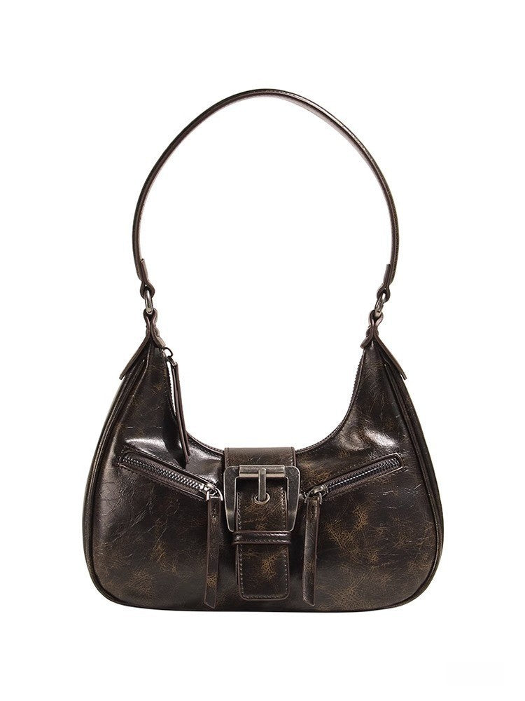 Women's Retro Shoulder Bag – Underarm Crescent Crossbody Bag
