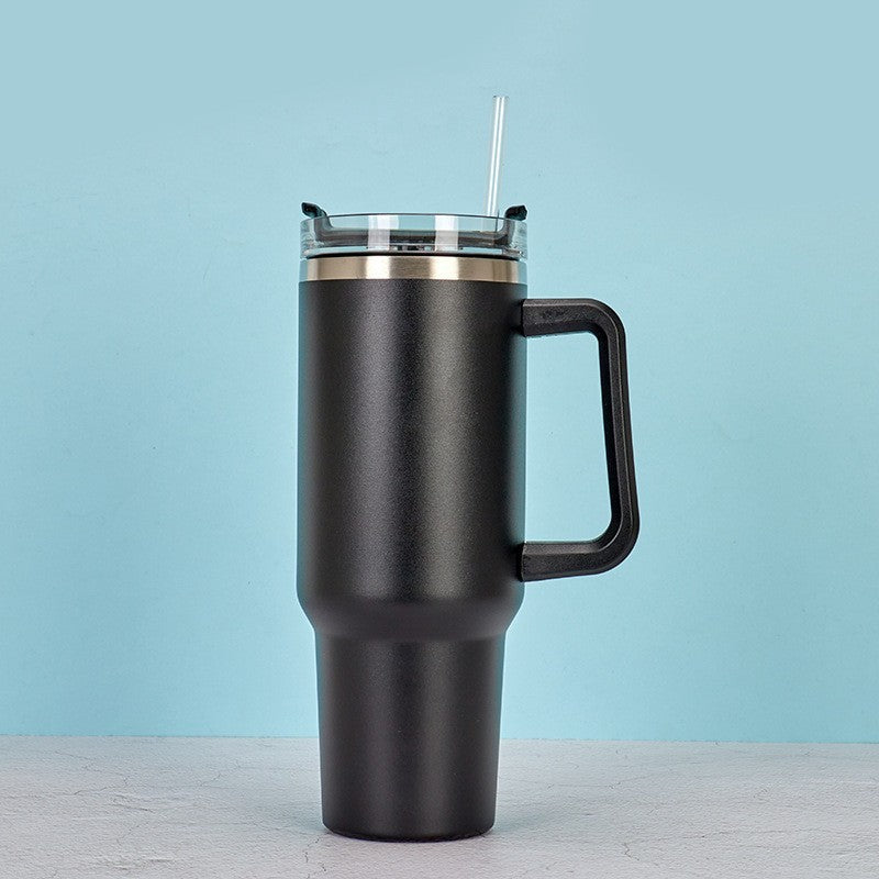 Stainless Steel Coffee Cup – Large 40oz Metal Water Cup with Handle