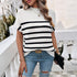 Spring & Summer Contrast Color Temperament Pullover Sweater