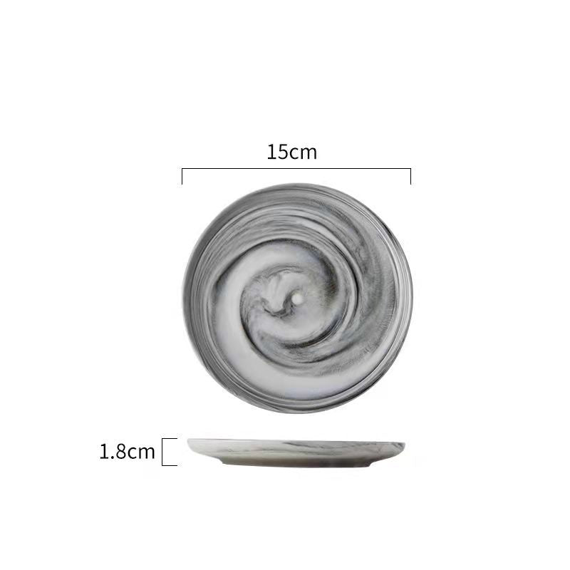Nordic-Style Porcelain Tableware – Minimalist Solid Color Plates