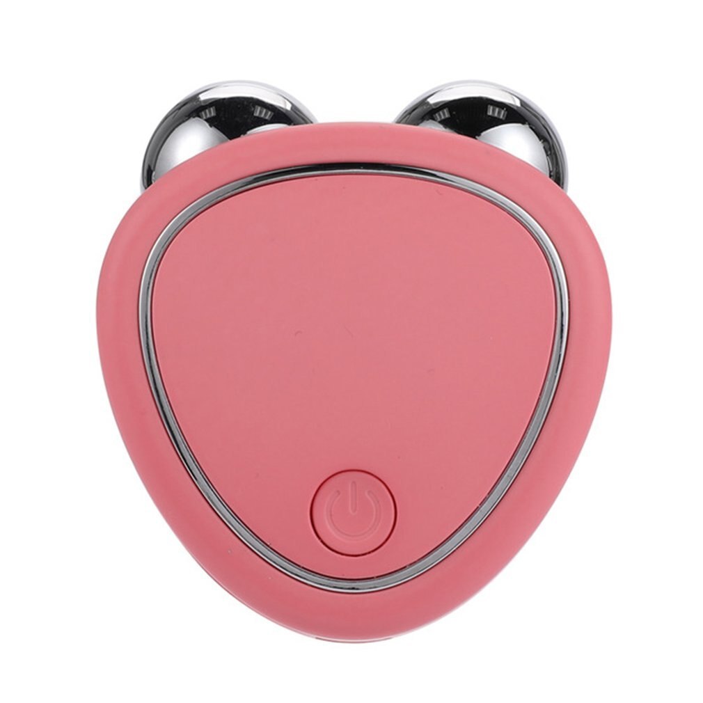 Portable Facial Micro-Current Beauty Instrument with Double Roller Massager