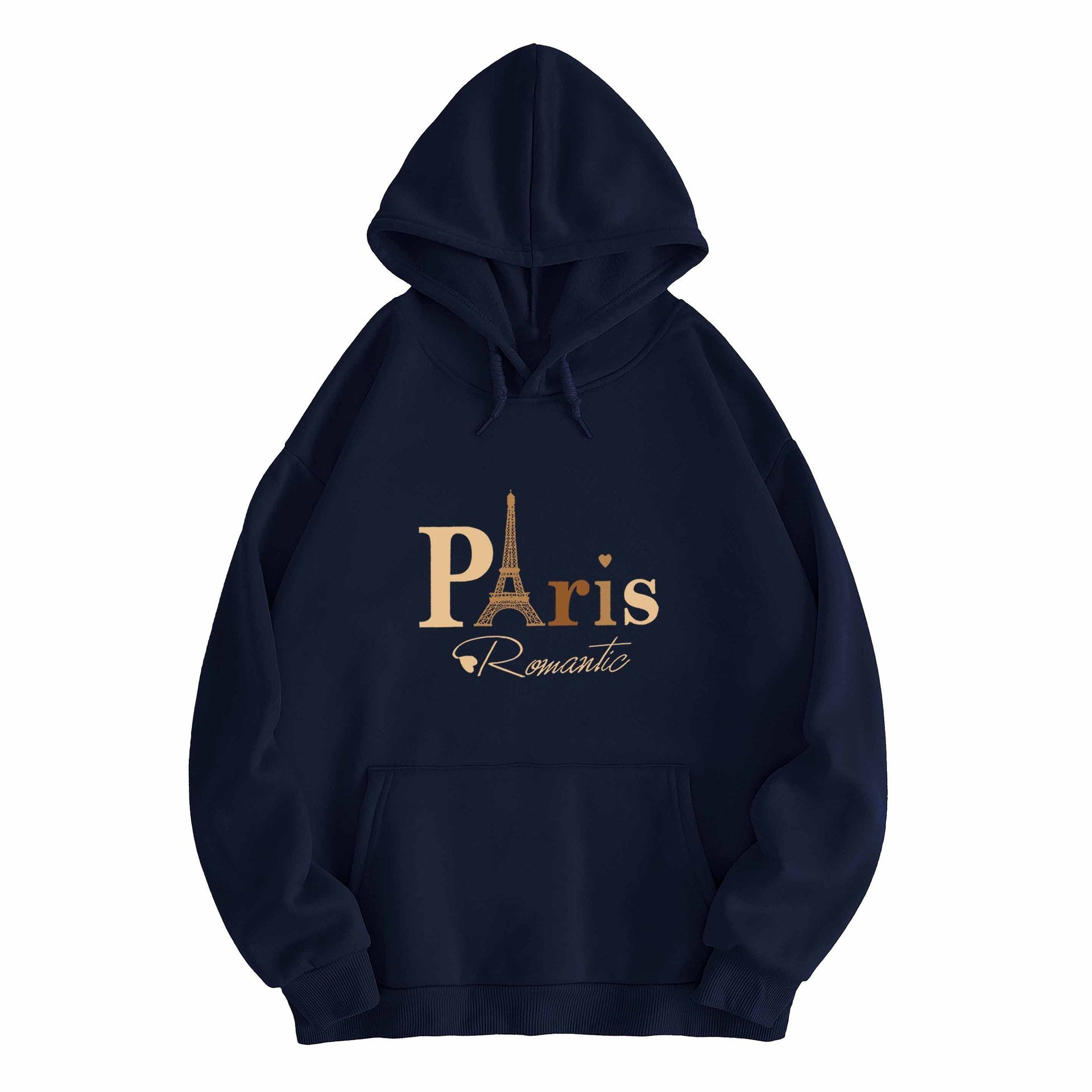 Letter Printed Hoodie – Unisex Couple’s Pullover