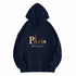 Letter Printed Hoodie – Unisex Couple’s Pullover