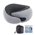 Memory Foam Travel Neck Pillow with Eye Mask – Compact Comfort for Airplanes & Cars