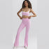 Nude Feel High Elastic Sports Contrast Color Yoga Suit