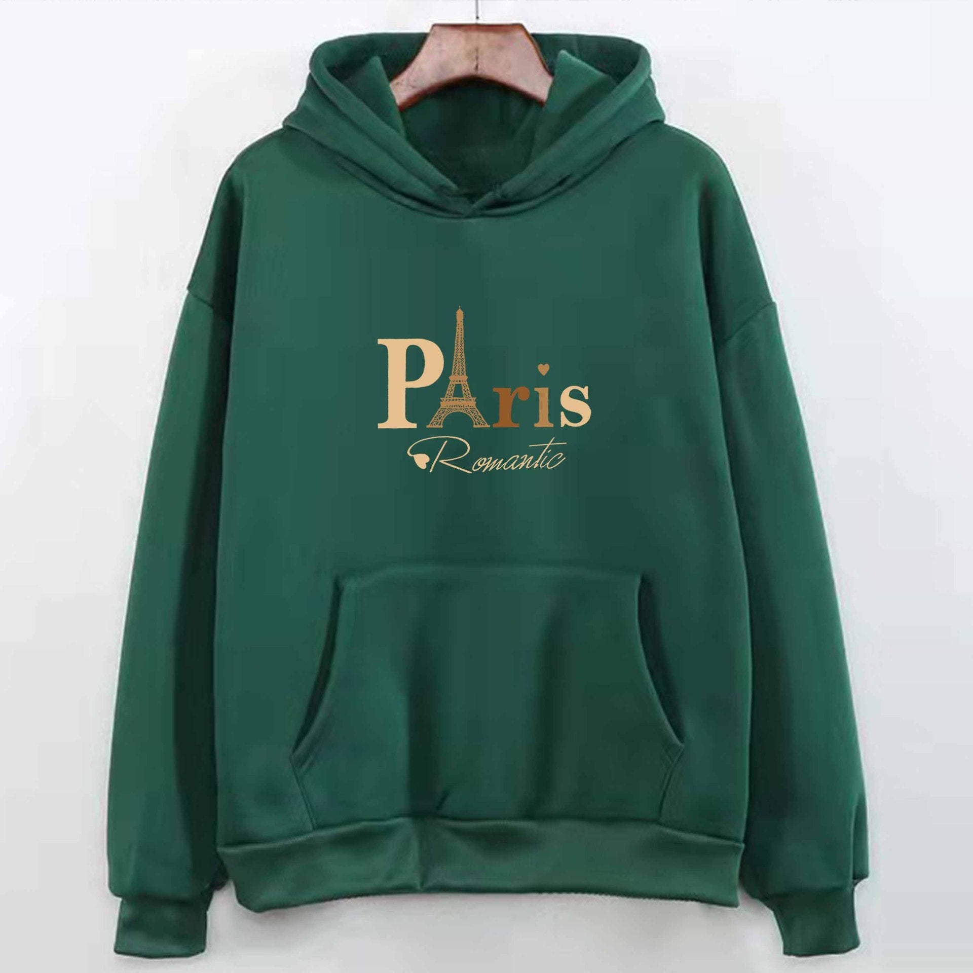 Letter Printed Hoodie – Unisex Couple’s Pullover