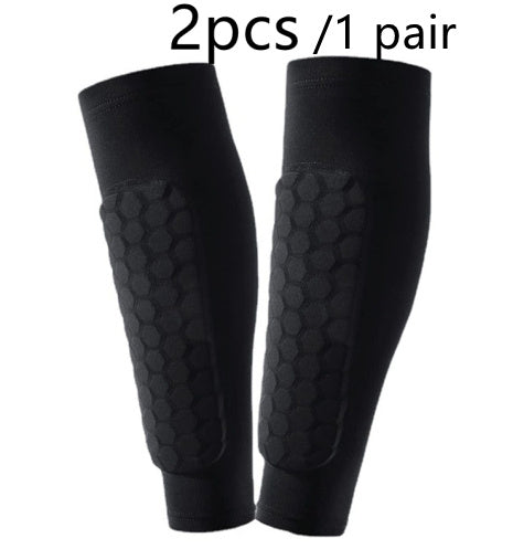 Honeycomb Shin Protection Foot Sock Men's Anti-Collision Non-slip
