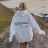 Women's Plush Letter Printed Hoodie – Trendy Unisex Pullover