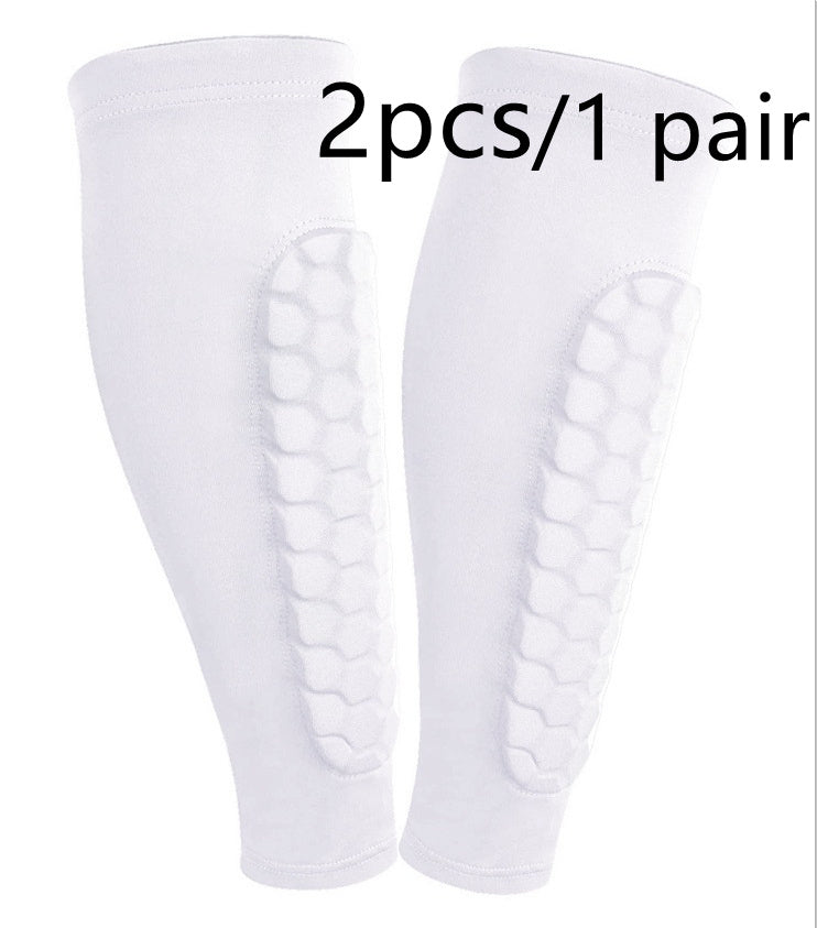 Honeycomb Shin Protection Foot Sock Men's Anti-Collision Non-slip