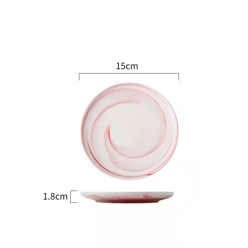 Nordic-Style Porcelain Tableware – Minimalist Solid Color Plates