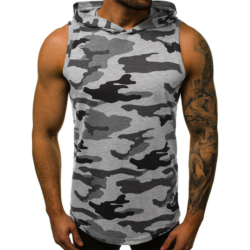 Solid Color Hooded Vest
