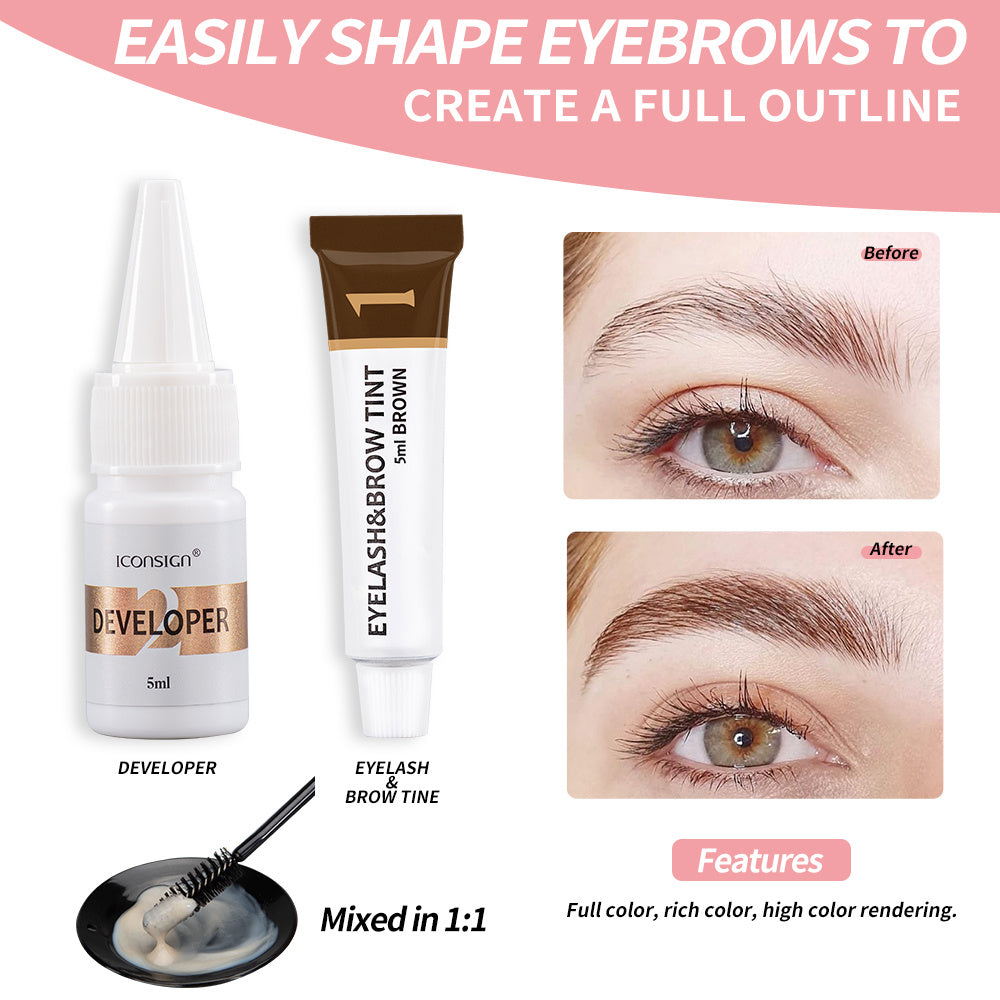 ICONSIGN Lash Lift &amp; Eyebrow Dye Tint Kit – Professional Brow Lamination & Lash Perm Set