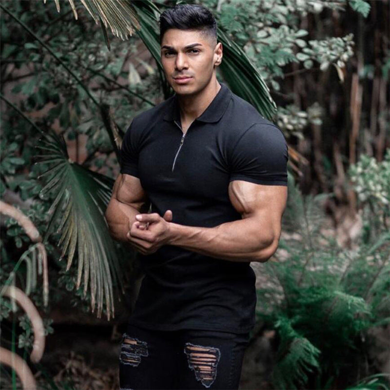 Men's Sports Polo Shirt – Summer Short-Sleeve Slim Fit