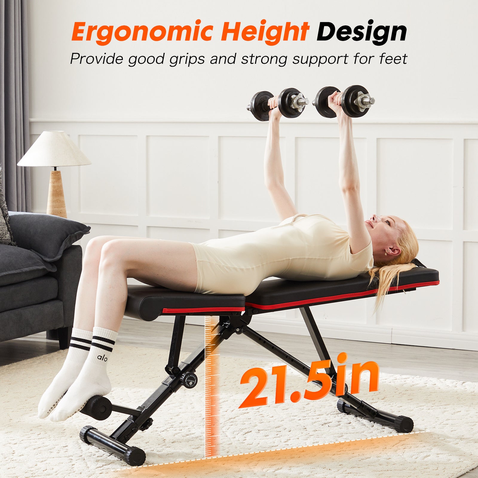 Adjustable Fitness Bench – Perfect for Home Gym Workouts