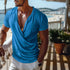 Summer Men's Vacation Tulum V-neck Plain T-shirt