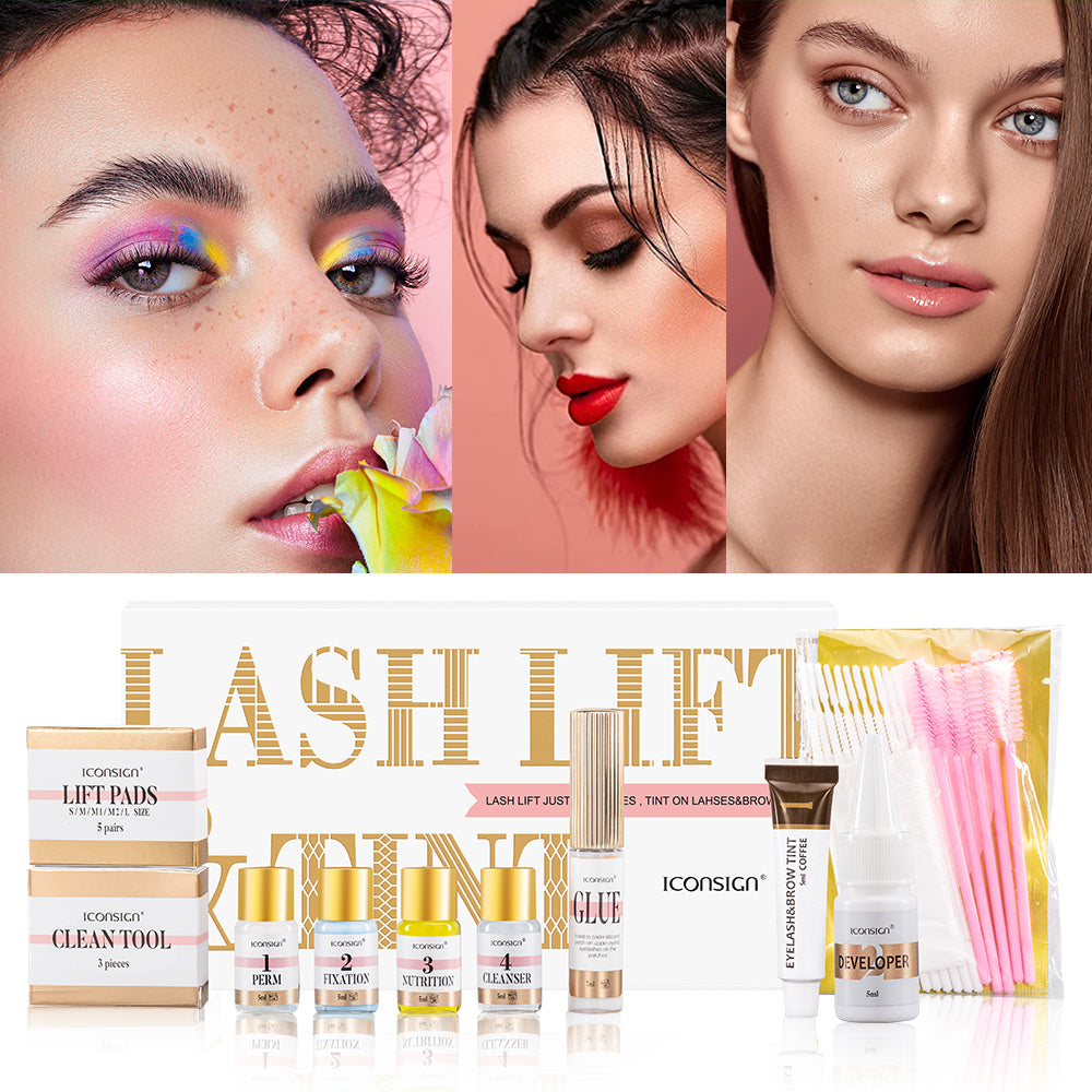 ICONSIGN Lash Lift &amp; Eyebrow Dye Tint Kit – Professional Brow Lamination & Lash Perm Set