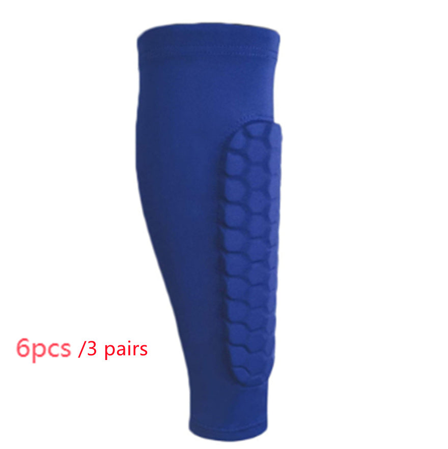Honeycomb Shin Protection Foot Sock Men's Anti-Collision Non-slip