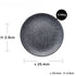 Retro-Style Ceramic Round Dinner Plate – European Flat Plate