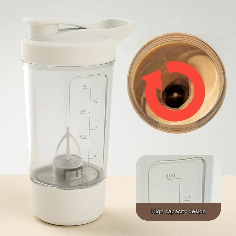 400ML Electric Protein Shaker Bottle – Automatic Mixer for Gym & Coffee