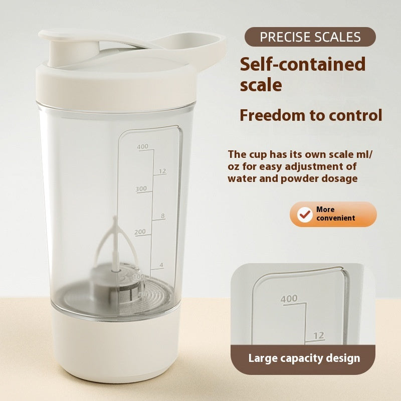 400ML Electric Protein Shaker Bottle – Automatic Mixer for Gym & Coffee