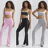 Nude Feel High Elastic Sports Contrast Color Yoga Suit
