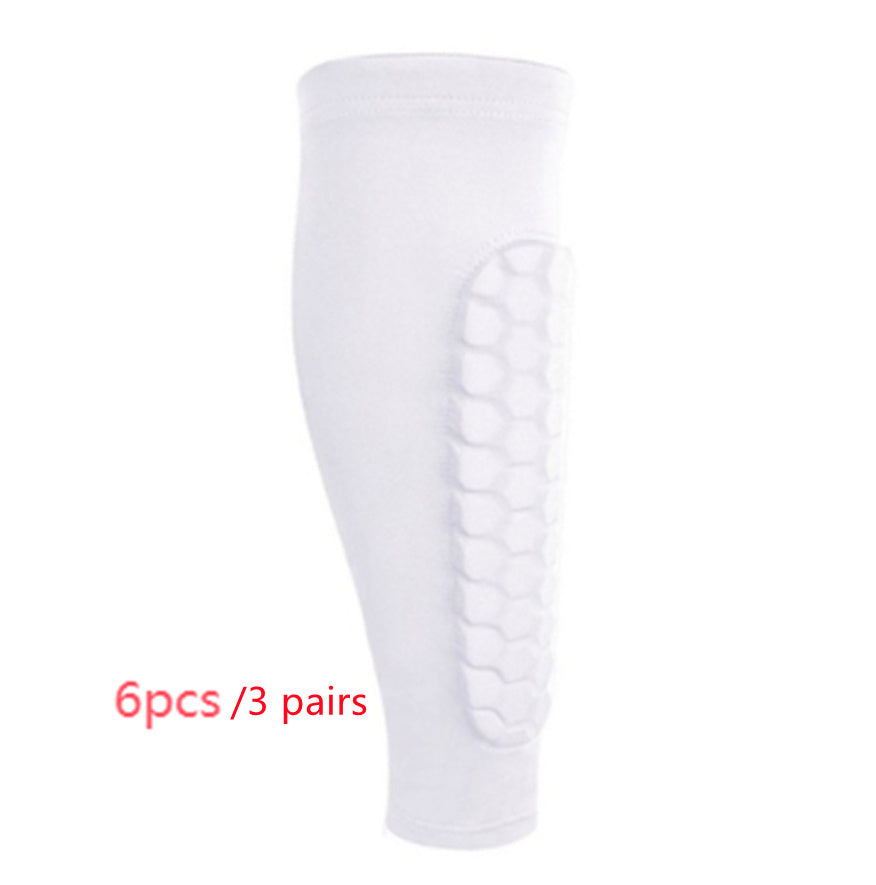 Honeycomb Shin Protection Foot Sock Men's Anti-Collision Non-slip
