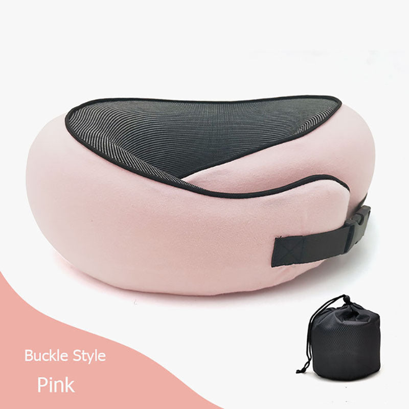 Travel Neck Pillow – U-Shaped Memory Foam Neck Cushion