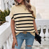Spring & Summer Contrast Color Temperament Pullover Sweater