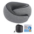 Memory Foam Travel Neck Pillow with Eye Mask – Compact Comfort for Airplanes & Cars