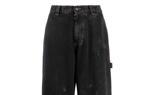 Splash Ink Paint Spots Loose Cargo Pants – Tie-Dye Straight-Leg Style