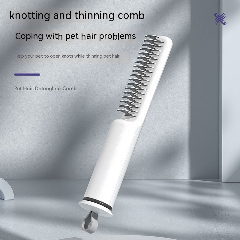 3-in-1 Pet Hair Unknotting Comb – Grooming Brush for Cats & Dogs