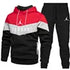 2025 Men's High Quality Fiber Material Casual Hoodie Winter Set Fashion Hoodie Sealed Two Piece Design