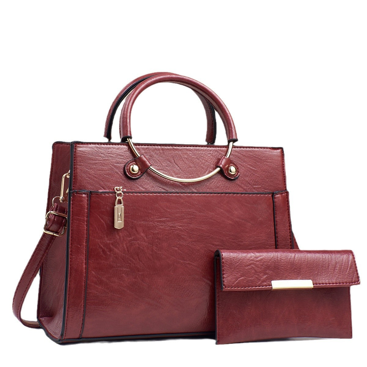 Large Capacity Women's Handbag Two-Piece Set