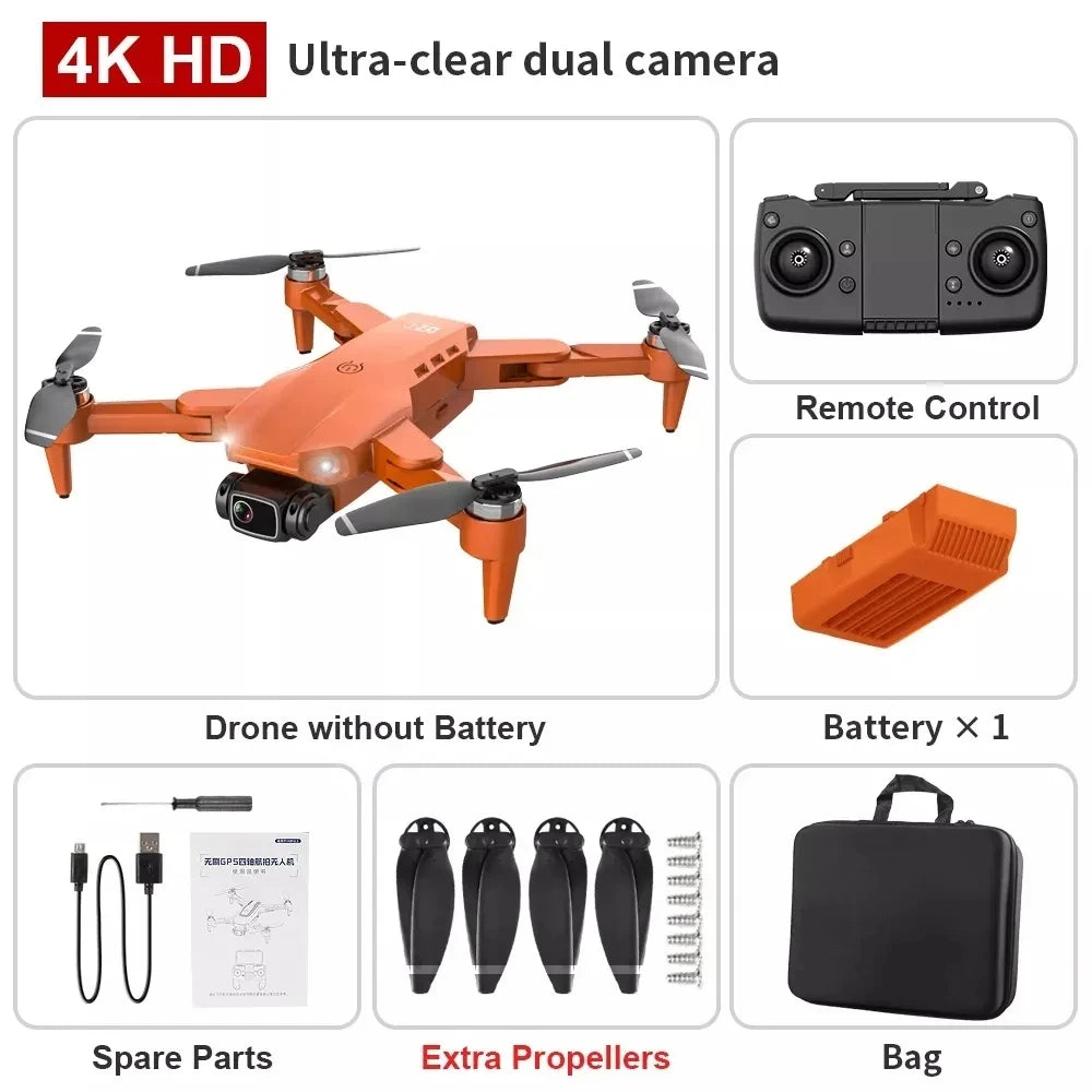 Drone L900 Pro 4K Professional 5G GPS HD Dual Camera Photography Brushless Foldable Quadcopter RC