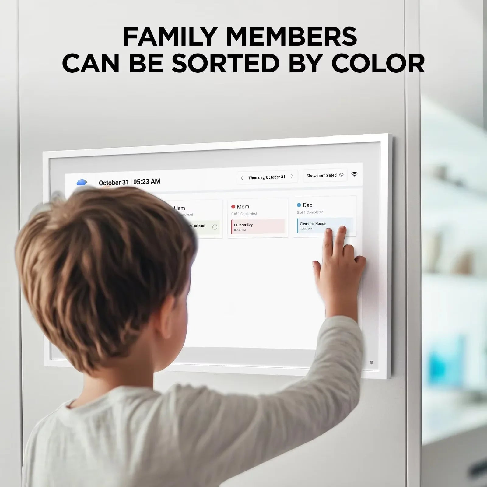 Hindetel digital Family Shared Calendar The Digital Wall Calendar Touch Screen Seamlessly Syncs And Editschedules