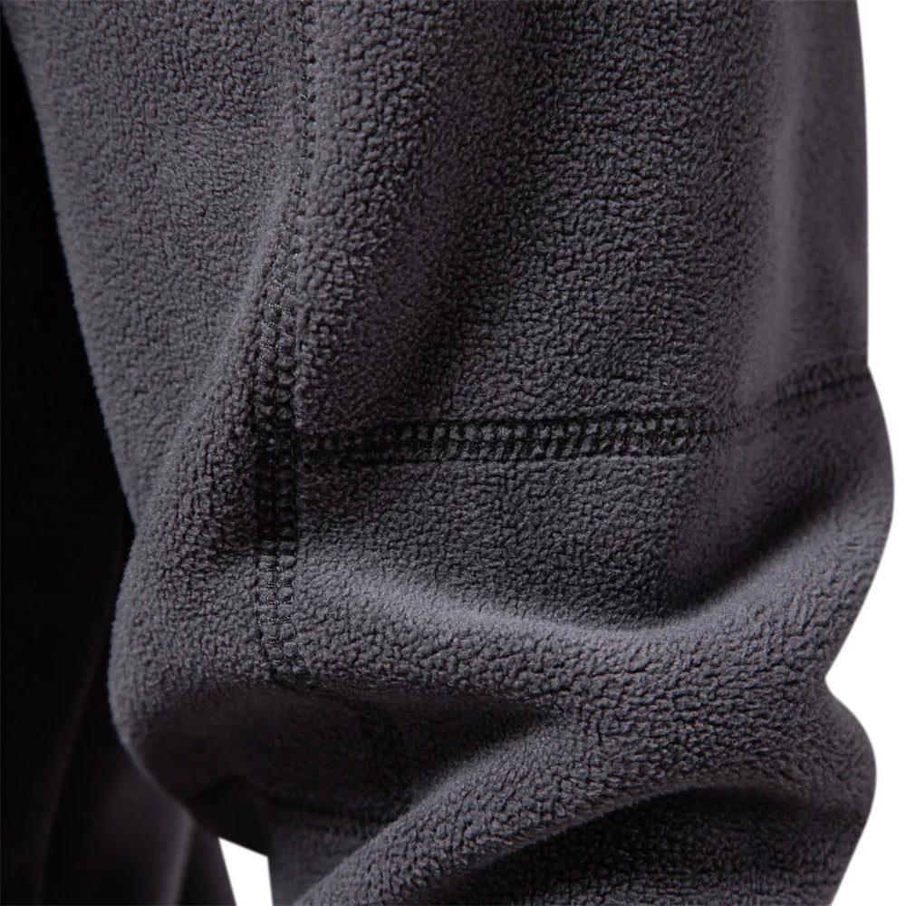 AIOPESON Brand Quality Thicken Warm Fleece Jacket for Men Zipper Neck Pullover Sweatshirt