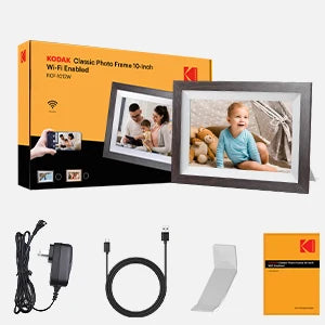 【1 Year Warranty】 Kodak 10 Inch Digital Picture Frame, 800*1280 HD Touch Screen with 32G Memory,Full Function Electronic Album
