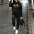 2025 Women's Printed Hoodie Set, Letter Pattern Hoodie and Sports Pants, Autumn Winter Two-piece Sportswear, Street Suit Set