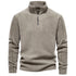 AIOPESON Brand Quality Thicken Warm Fleece Jacket for Men Zipper Neck Pullover Sweatshirt