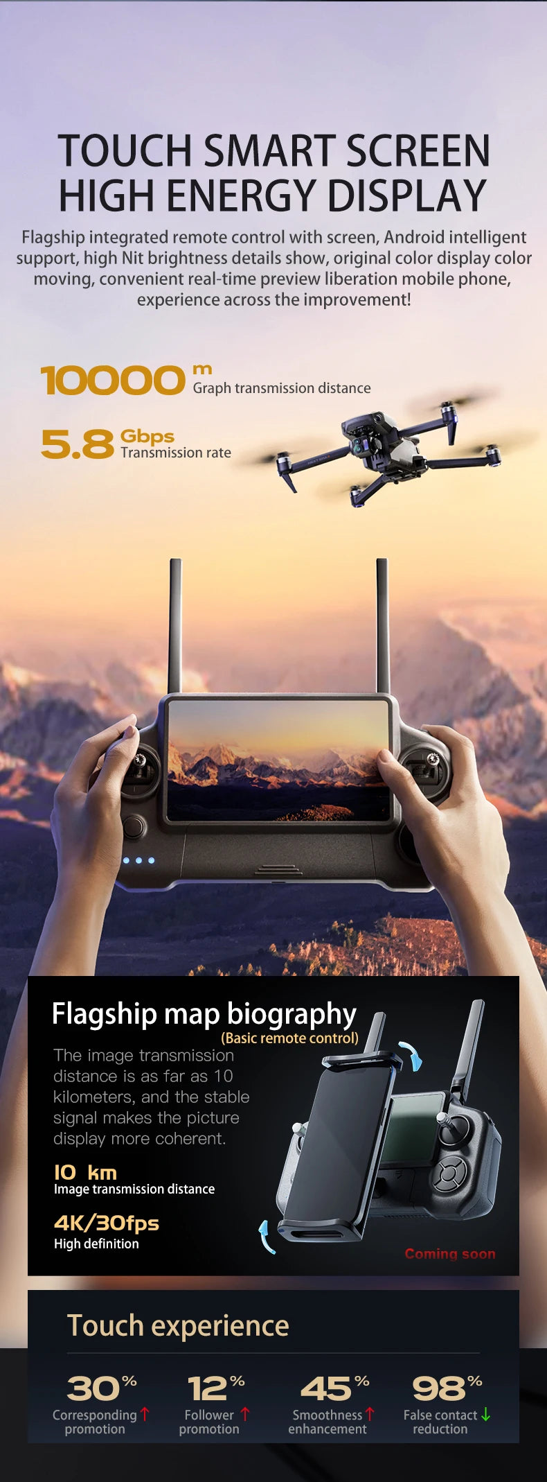 P7 MAX High-end Professional GPS Drone 8K With Screen Remote Control 20km Digital Image Transmission Brushless RC Quadcopter Toy